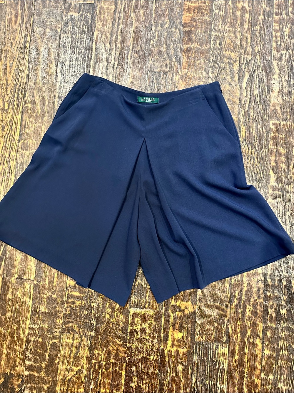 Ralph Lauren Navy Pleated Skort